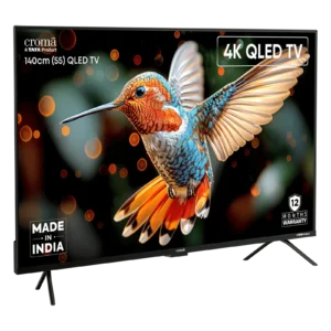 Croma 140 cm (55 Inch) Ultra HD QLED Google TV 5.0 with Dolby Vision & Dolby Atmos Sound